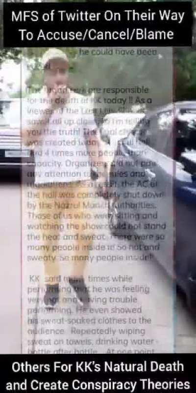 Sala Fing ke Chode agaye isme bhi..RIP To The Legend KK