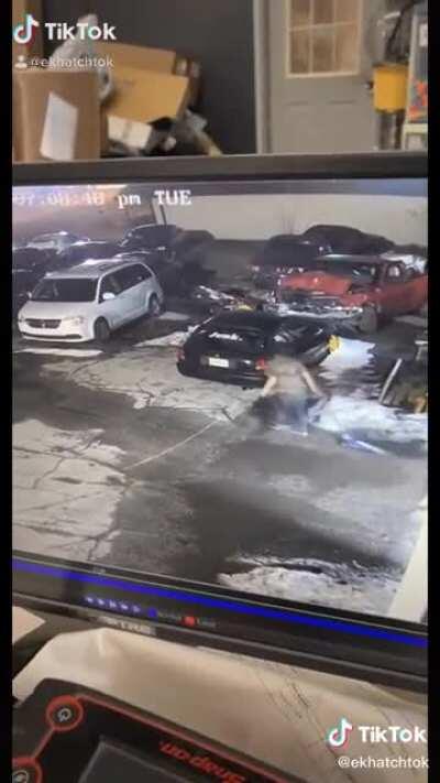 Play stupid games... break your rear hatch window.