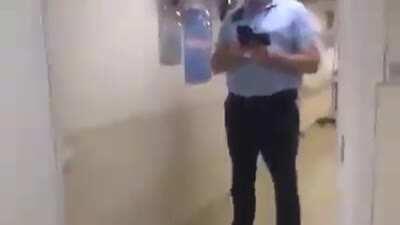 Palestinian Child asks to meet her father in the hospital and the Israeli occupation refuses.