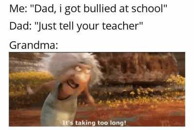 My grandma doesn't like to talk