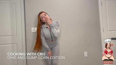 GingerCris - Cooking with Cris - Dine and Dump Corn Edition 1080p/60fps 18m14s 🌽💩🤎👩🏻‍🦰