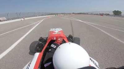 Just warming up tires a bit 