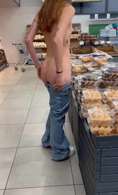 we’re alone in the supermarket…what do you do?