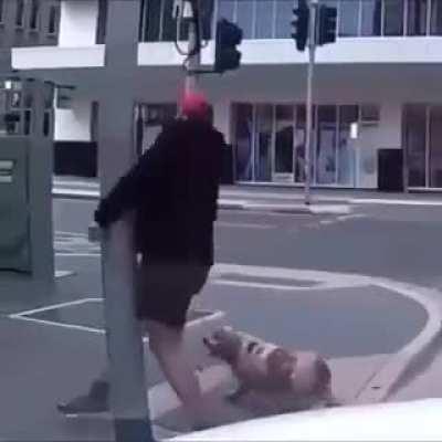 to cross the street as a fascist