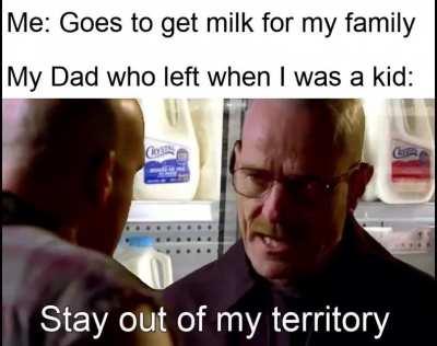 When he gets milk