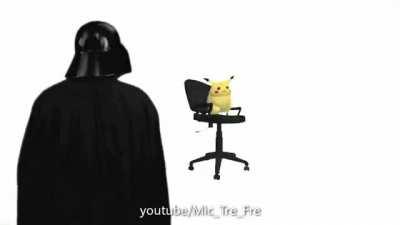 Darth Vader destroys Pikachu
