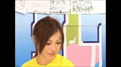 [RCT-247] Ayumu Sena. Simple rule. Give your piggy bank for charity and you can cum on my face for free.