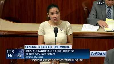 aoc when there is a word, people pay attention to something else