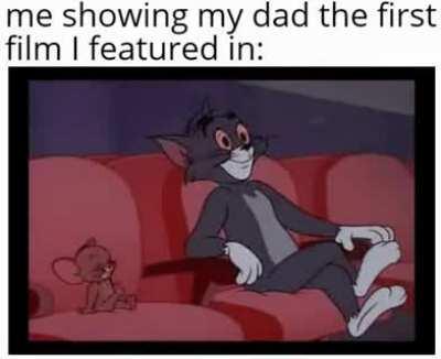 Dad still being proud of me.