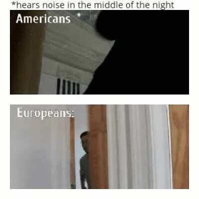*hears noise in the middle of the night*