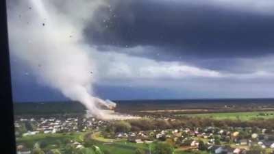Destructive Tornado just hit Andover Kansas (4/29/22). Video from Reed Timmer