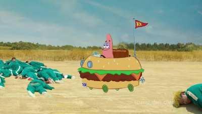 Spongebob and Patrick Play Red Light Green Light