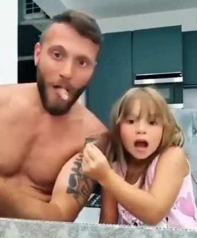 Her reaction is so cute. ❤️ 😂