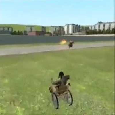 My legs is broken...