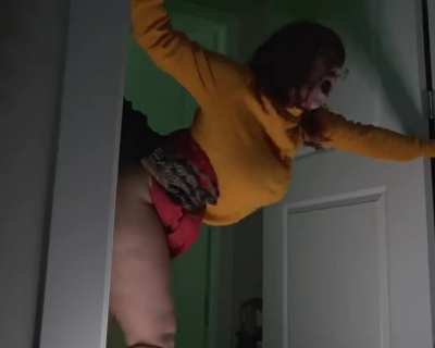 Bud wanted to leave the Halloween party so i had to stop him