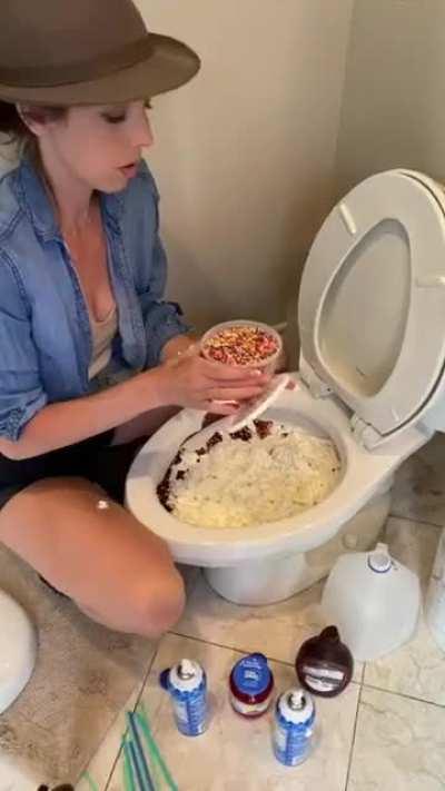 This recipe for a toilet milkshake