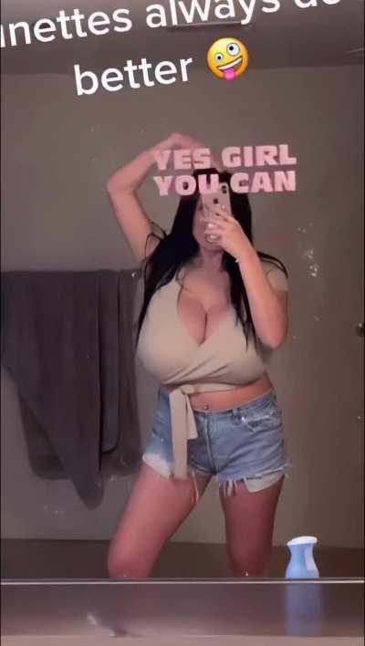 Can't hide them when they're most of your torso