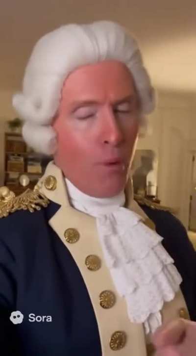 George Washington doing an impression of the current president