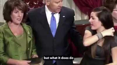 not so friendly reminder that joe Biden SMELLS and TOUCHES KIDs