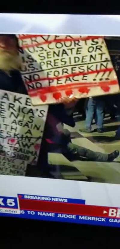 Some protesters are there for the hard issues