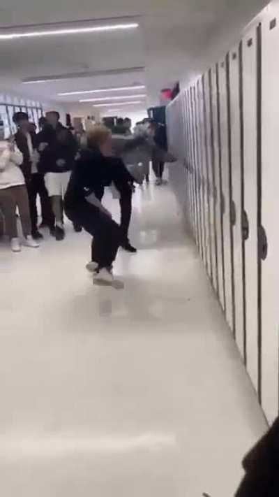 A fun hallway brawl at my school