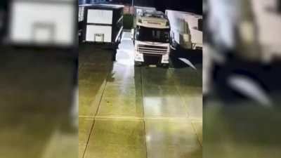 Setting fire to a slaughterhouse