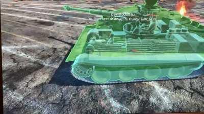 Killed in a Tiger by the worst gun in the game.