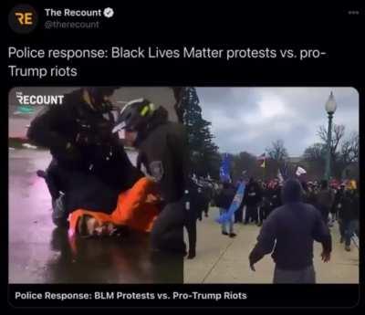 BLM vs 1/6 Insurrectionists