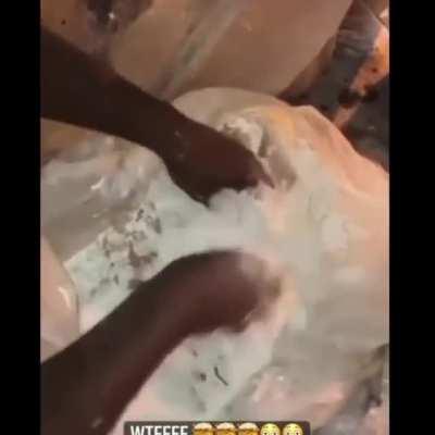 Inmates frying Chicken in Prison.