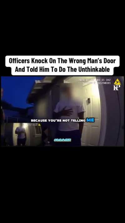 Cop tells man to “eat dick” and calls his wife a “baby momma” all while knowing they’re at the wrong address for a welfare check.