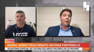 Melhores piores momentos de Mario Frias levando pressão na Jovem Pan.