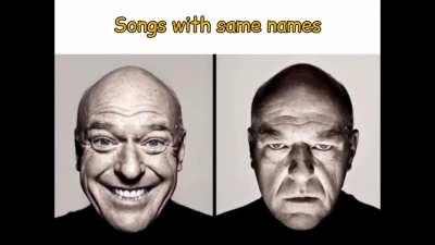 Songs with same names.
