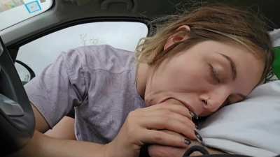 It was a rainy day, so I left my bike at work because a coworker offered me a ride. His house was on the other side of town, so I didn't know how to repay the favor. Slowly I put my head on his pants and without saying anything, his cock began to poke out