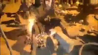 The man is all fired up