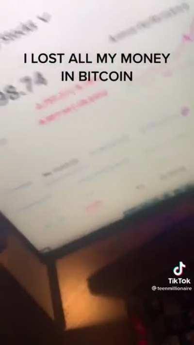 Dude lost all his college money because of his investments