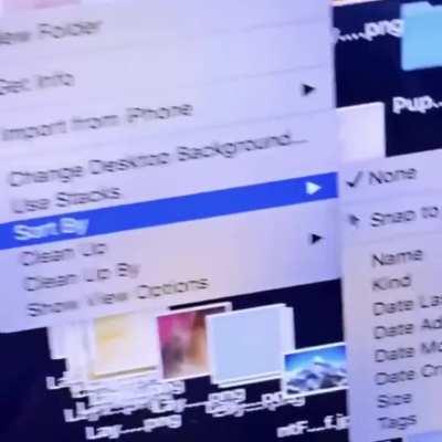 Organizing a desktop