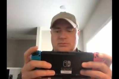 Here’s Brendan Fraser so busy gaming, he doesn’t notice interview has started!