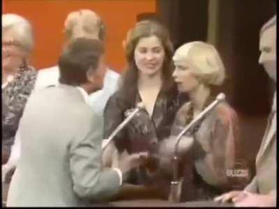 The original host of Family Feud, Richard Dawson used to kiss the participants in the mouth!