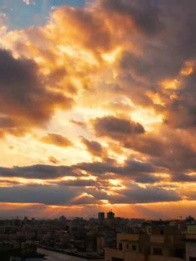 Sunrise before a storm