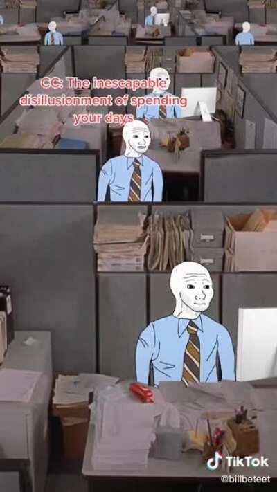 Capitalism is when no happy😔