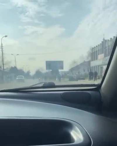In Bilozerka (right near Kherson) local residents raise Ukranian flags and tear down Russian propaganda posters after Russian withdrawal