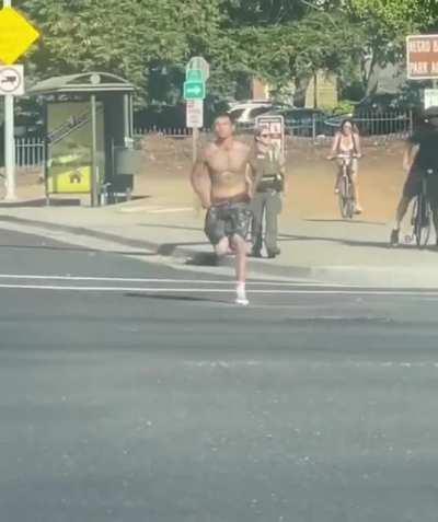 To apprehend a suspect.