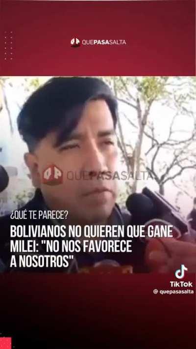 BOLIVIANO CON MIEDO A QUE GANE MILEI