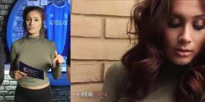 Sophie Rose wore the same shirt for television that she wore for her jerk off photoshoot