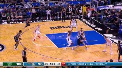 [Highlight] Franz Wagner uses the euro step on Giannis to hit the basket