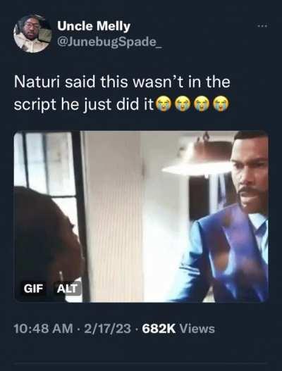 Method acting, you gotta love it