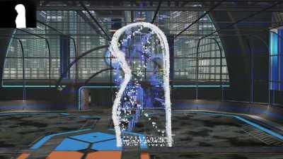 Bad Apple!! played on Rocket League, with the use of boosts