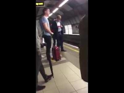 Boxing-style announcement on the Underground