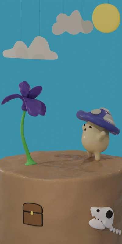 I hope this belongs here, and I'll gladly delete it if it doesn't, but I made a lil mushroom guy