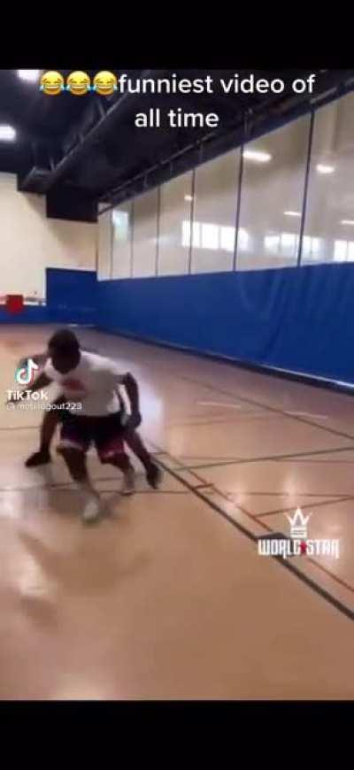 Bruce durin his first irl after his basketball training.